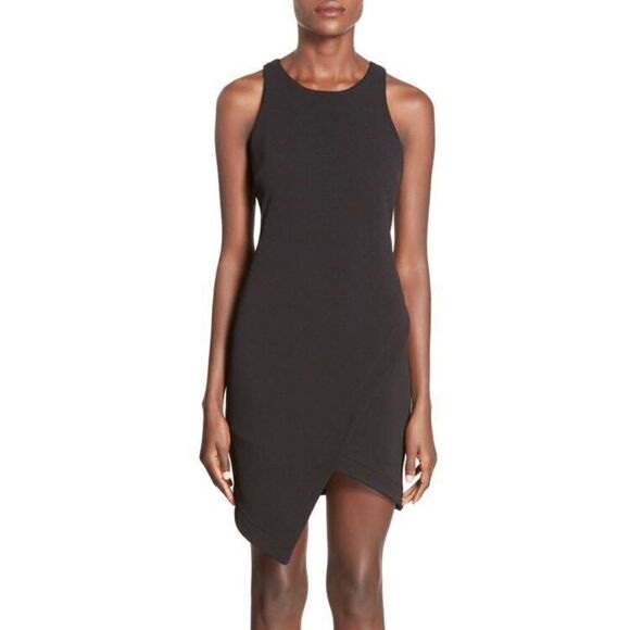 NWT- Leith Crepe Tank Black Mini Dress - Picture 1 of 4